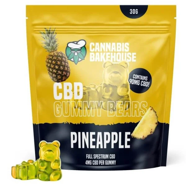 Желейные конфеты з CBD Ананас - 30 г (22 шт.)